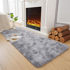 Tie-Dye Fluffy Area Rug – Ultra-Soft Thickened Plush Indoor Mat for Living Room, Bedroom & Office, 9 Colors 6 Sizes, Boho Machine-Woven Floor Carpet