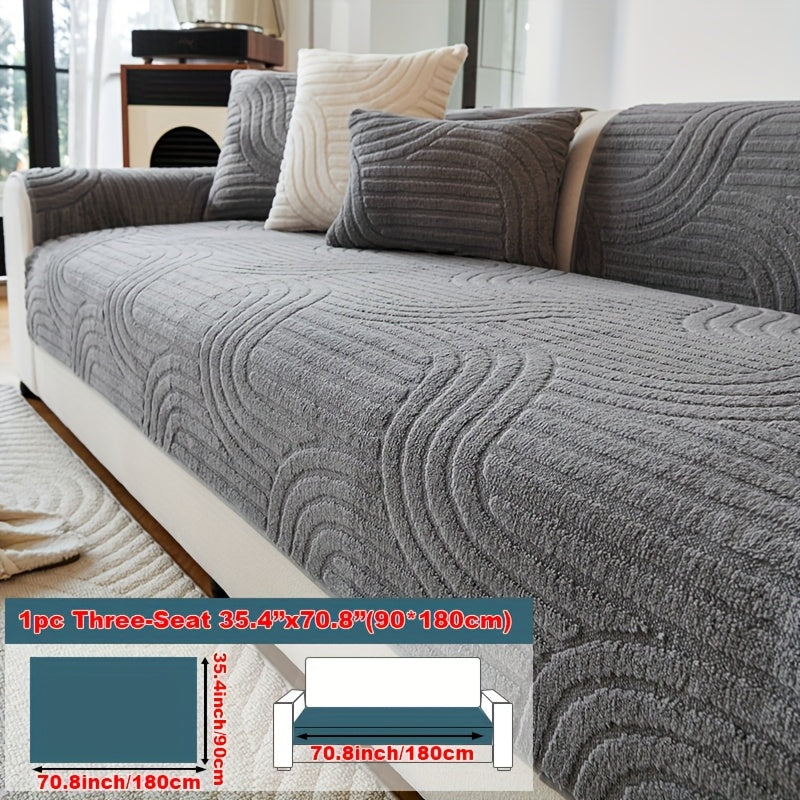 Bohemian Plush Sofa Cushion Cover Christmas Decorative Non-Slip Machine Washable Pet-Friendly All-Season Pillow Cover for Living Room Bedroom Office Home Decor