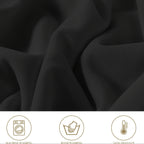 30-Pack Stretch Spandex Chair Covers Universal Washable Removable Slipcovers for Wedding Party Dining Room Banquet Event Black White