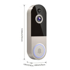 1440P Smart Video Doorbell Camera Wireless WiFi Night Vision AI Snapshot Two-Way Intercom Rechargeable Battery Local Storage Home Security