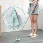 Long Handle Floor Scrub Brush 37.4 Inch – Detachable Stiff Bristle Shower Scrubber for Bathroom, Tile, Tub, Kitchen & Balcony | Heavy-Duty Wall & Floor Cleaning Brush