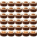 Wood Candlesticks 30pcs Natural Wood Grain Rustic Country Style for Wedding Birthday Party Anniversary Table Centerpiece Family Home Decoration