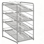 7-Tier Can Rack Organizer for Pantry | Holds 84 Cans Metal Can Dispenser with Adjustable Dividers for Kitchen Cabinet