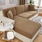 Green Plant Jacquard Sofa Cover Set 6 Piece High Elasticity Stretch Furniture Protector – Scratch Resistant Machine Washable Vintage Style – Beige, Burgundy, Green, Khaki, Grey