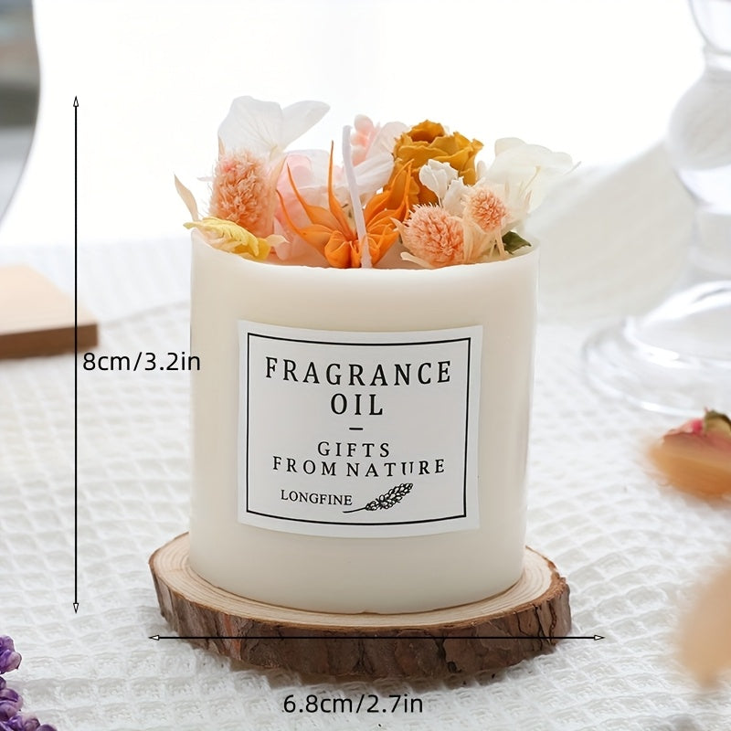 Scented Candles Gift Set for Women 8oz Eternal Flower Home Fragrance Candle – Gardenia Lavender Birthday Valentine Anniversary Christmas Gift