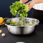 Extra Large Stainless Steel Mixing Bowl – Heavy-Duty Deep Prep Basin for Cooking, Baking, Salad & Dough | 36cm / 40cm | Rustproof, Dishwasher Safe Kitchen Essential