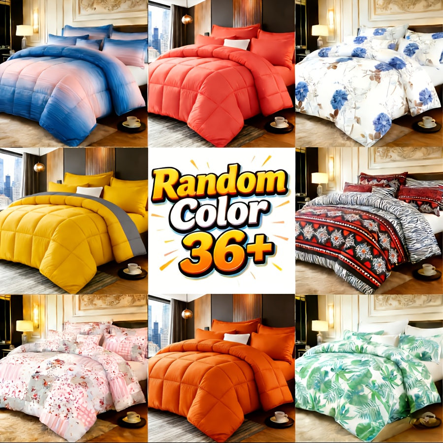 All Season Comforter Set with Pillowcases 2-3 Piece – Soft Fluffy Lightweight Bedding for Kids Dorm Apartment, 29 Colors Including Two-Tone, Twin Queen King Size