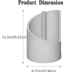 Paper Towel Holder Countertop - Mountain Design with Mango Wood Round Base & Iron Stand, No Tools Required, Kitchen Counter Organizer in Black, Gray, White, Blue & Natural