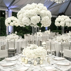 Bulk Artificial Hydrangea Flower Heads 72pcs with Stems - Faux Hydrangea Flowers for Home, Wedding & Party Decorations, Floral Arrangements & Centerpieces