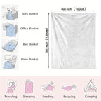 Gnomes Flannel Throw Blanket – Soft Warm Whimsical Print, All-Season Cozy Blanket for Sofa, Bed & Living Room | Halloween & Christmas Decor | 40×50in / 50×60in