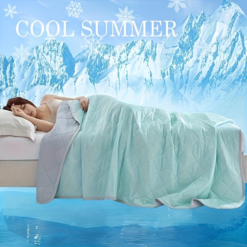 Cooling Blanket for Hot Sleepers Dual-Sided Soft Lightweight Reversible Summer Throw Machine Washable Multipurpose Bedding Travel Lounging Purple Green Blue Pink Sky Blue 39x59 59x79 79x91 Inch