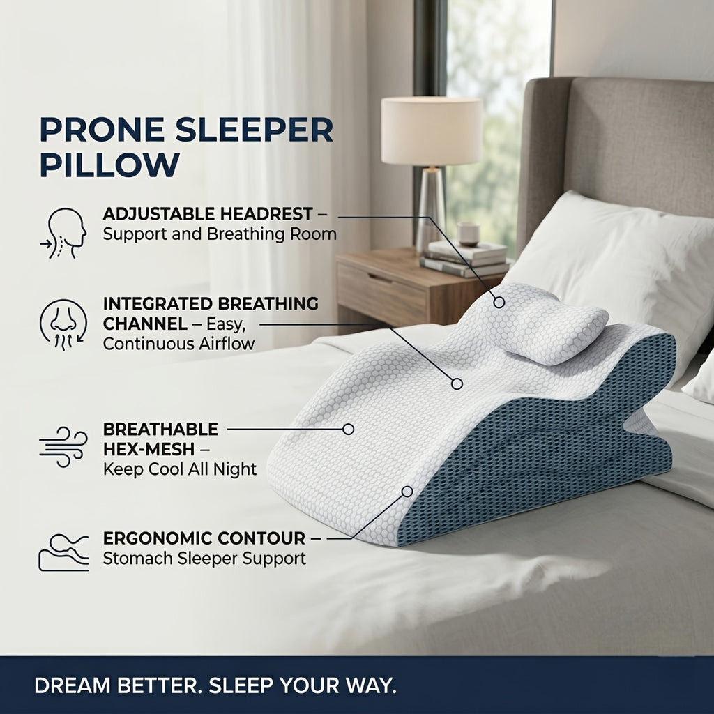 Ergonomic Backrest Pillow for Bed Reading - Multi-Purpose Support Pillow Neck Back Rest Removable Washable Cover Sleeping Reading Office Lounge