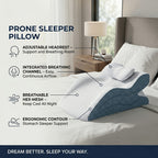 Ergonomic Backrest Pillow for Bed Reading - Multi-Purpose Support Pillow Neck Back Rest Removable Washable Cover Sleeping Reading Office Lounge
