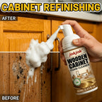 Cabinet Renovation Foam Cleaner Spray – White Wood Furniture Cleaner, Removes Water Stains & Black Marks, Quick-Dry Formula for Kitchen Cabinet Doors, Wardrobes & Wooden Furniture, Whitens with One Spray