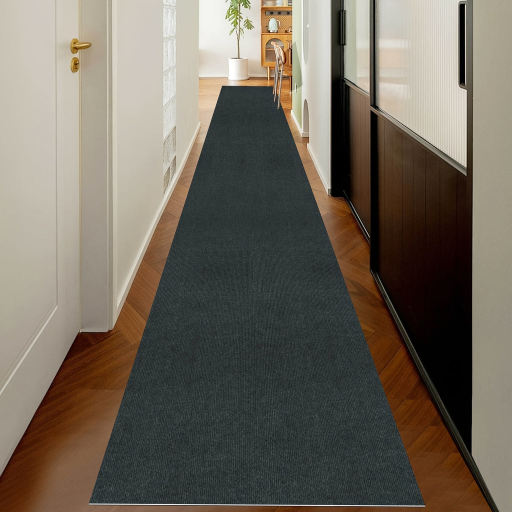 Non-Slip Runner Rug Washable & Cuttable – Low-Profile Hallway Rug for Kitchen, Living Room, Bedroom, Balcony & Poolside – Multiple Sizes 60x180 to 60x600cm