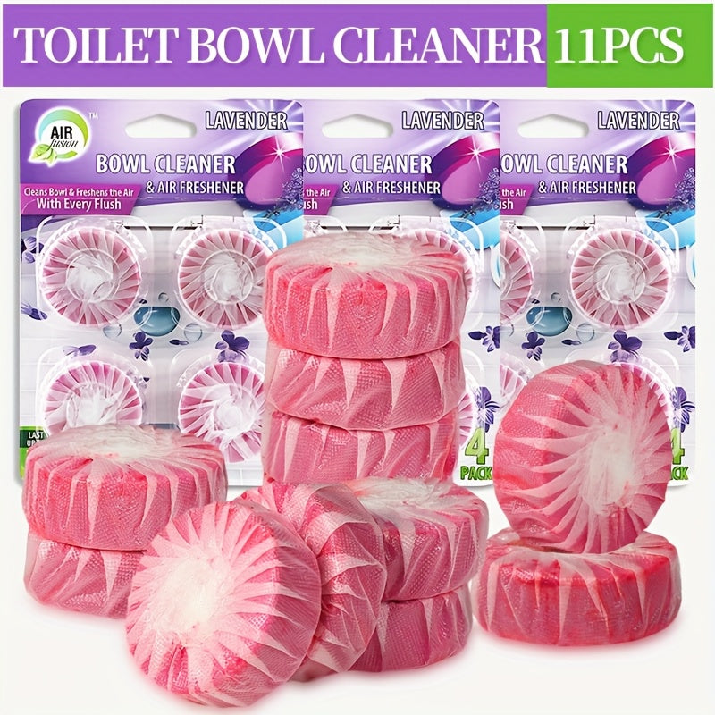 Automatic Toilet Cleaner Tablets Drop-In Tank Formula – Powerful Stain Removal & Long-Lasting Deodorizing Fresh Linen Scent for Home Bathroom Hygiene, Available in 11, 15 & 31 Pack Options