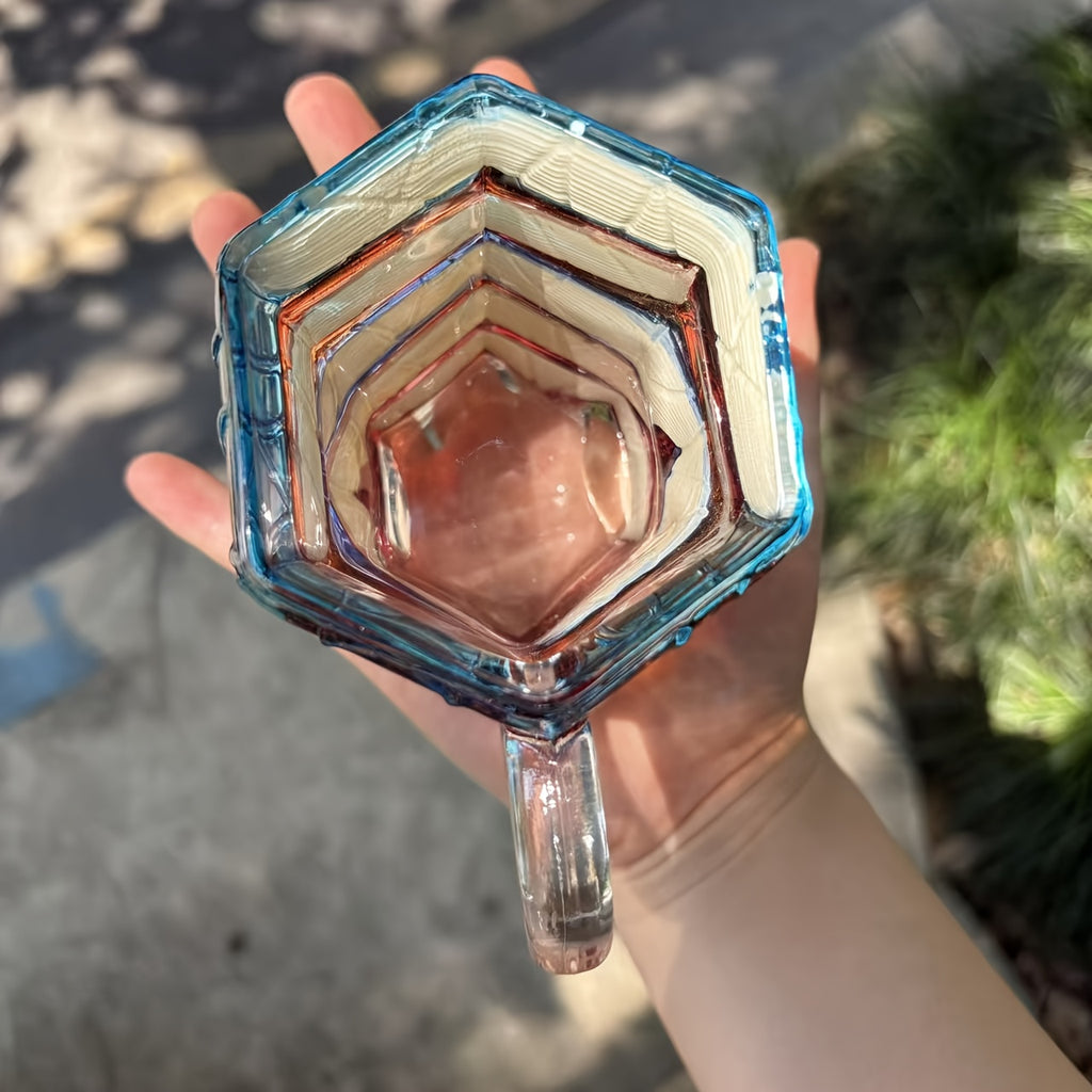 Hand-Painted Book Stack Coffee Mug Stained Glass Art 7oz 14oz Stackable Glass Cup - Novelty Gift for Book Lovers Librarians Women Book Club Literature Enthusiasts | Nuvia Haven