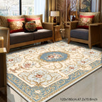 Persian Boho Area Rug Ethnic Style – Non-Slip Non-Shedding Absorbent Carpet for Living Room Bedroom, Baby Blue & Mixed Colorways, 4x6 ft