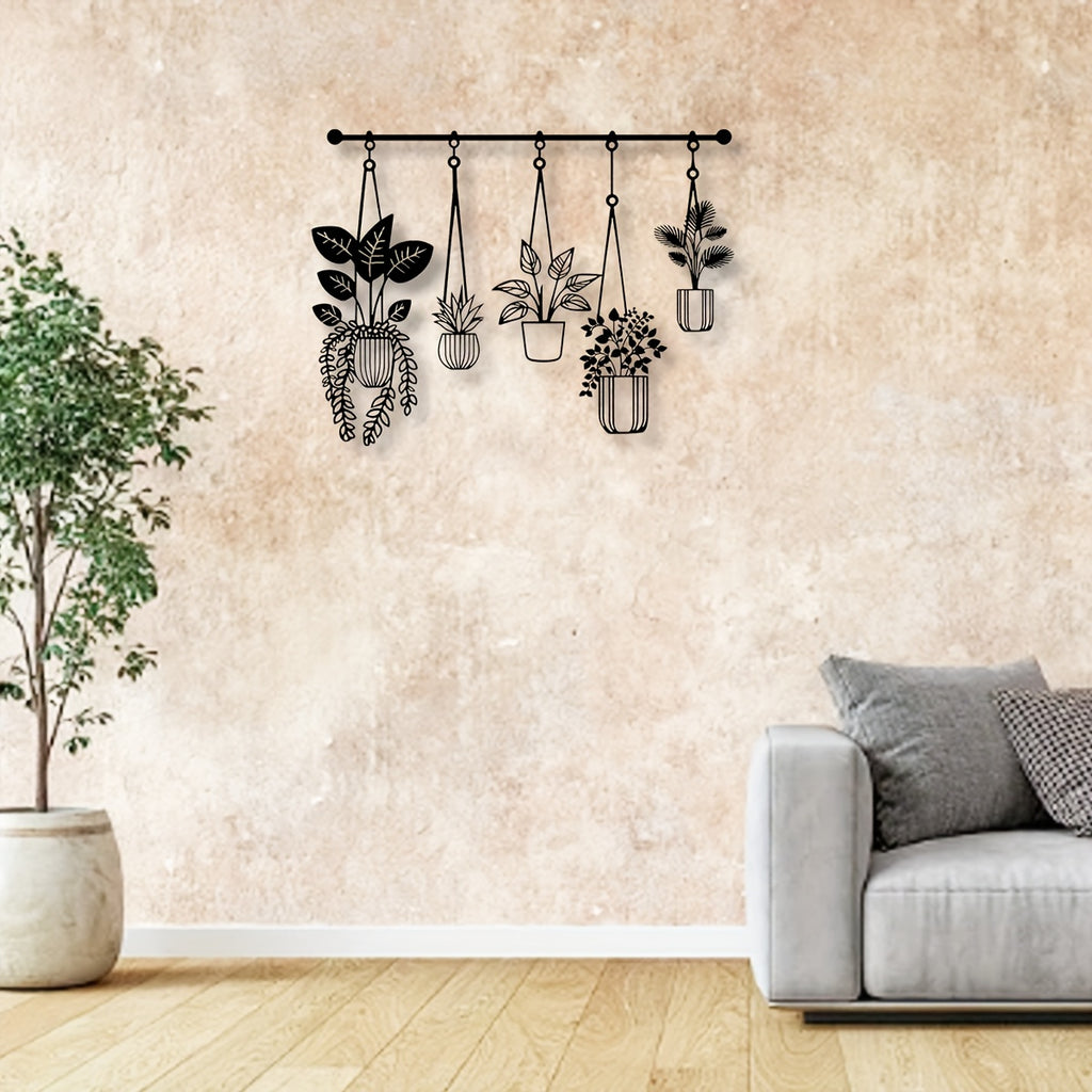 Metal Flower Wall Art Rustic Farmhouse Decor – Minimalist Black & Colorful Floral Wall Sculpture for Living Room, Bathroom, Bedroom & Dining Room | Housewarming Gift Wall Hanging