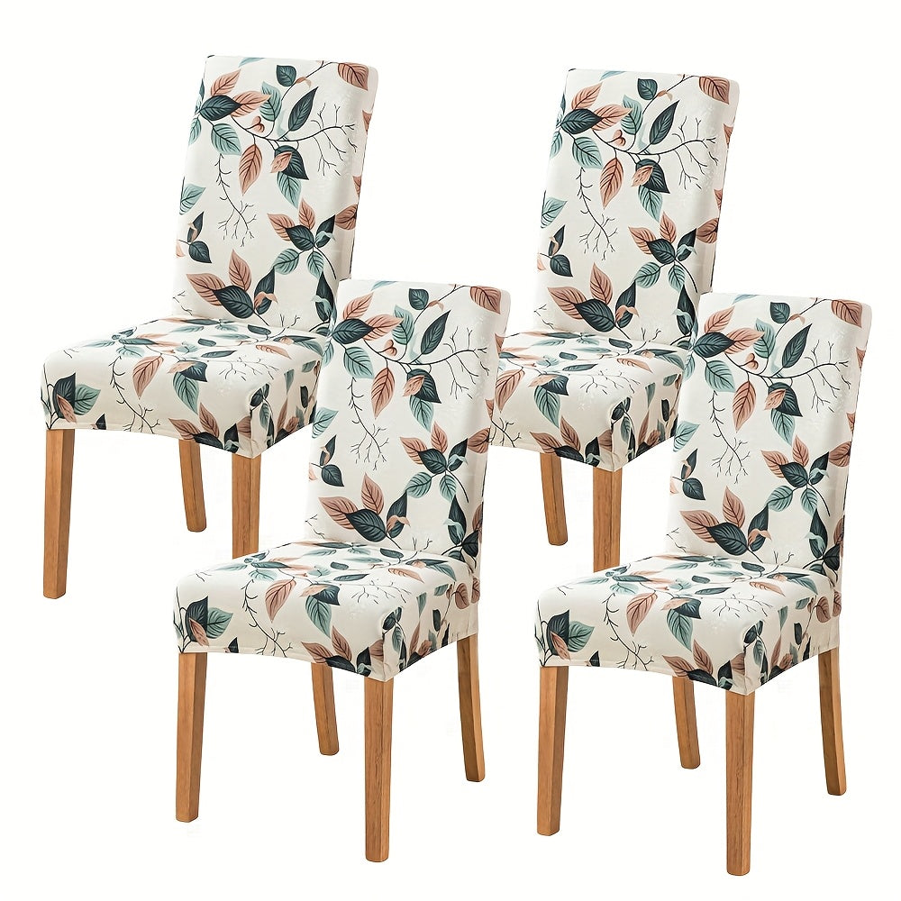 Spandex Stretch Dining Chair Covers Slipcovers Set of 4 & 6 – Removable Washable Parsons Chair Protector for Dining Room, Kitchen, Hotel, Wedding Ceremony, Banquet