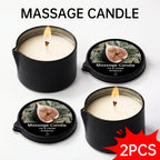 2-in-1 Soy Wax Massage Oil Candle Essential Oil Scented Warm Moisturizing Body Lotion Luxury Spa Candle Gift Set for Women Nail Salon Pedicure Wedding Christmas Valentine 1pc 2pc 6pc 17 Scents
