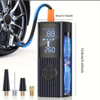 Cordless Tire Inflator 210PSI 22-Cylinder Digital Pressure Gauge Rechargeable LED Light Portable Air Pump for Car Motorcycle Bicycle Ball