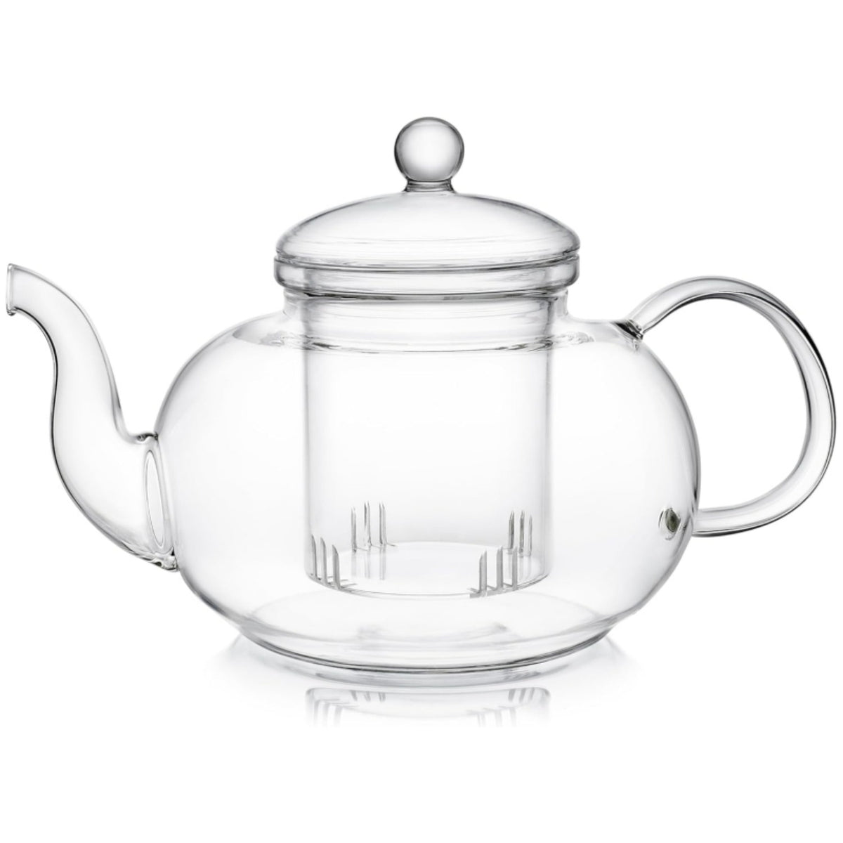1000ml Borosilicate Glass Teapot with Removable Infuser – Gooseneck Loose Leaf Tea Pot, Microwave & Stovetop Safe, Gift Box Included (Teapot Only or Set with 4 Cups)