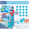 Toilet Bowl Gel Stamps 4 or 8 Pack 56–112 Count with Dispenser – 6 Fragrances Bathroom Cleaning Gel Stamp Prevents Limescale & Toilet Ring Fresh Flower Scent Air Freshener