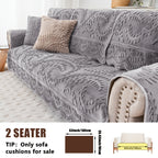 Plush Sofa Cover Faux Rabbit Fur Non-Slip, Thickened Quilted Sofa Cushion Cover Machine Washable, Warm Breathable Pet-Friendly Couch Pad for Living Room, Bedroom & Office