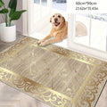 Golden Texture Cashmere-Feel Anti-Slip Area Rug – Washable Soft Rug for Living Room, Bedroom, Dining Room, Home Office & More | Multiple Sizes