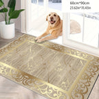 Golden Texture Cashmere-Feel Anti-Slip Area Rug – Washable Soft Rug for Living Room, Bedroom, Dining Room, Home Office & More | Multiple Sizes