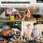 Stainless Steel Splatter Guard 4-Panel Foldable 31.5" - Extra-Wide Grease Splash Shield, Heat Resistant Nonstick Coating, Kitchen Backsplash Protector for Gas Range & Frying Pan | Nuvia Haven
