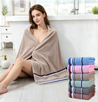 100% Cotton Bath Towel 27.6x55in – GSM360 Super Soft Absorbent Quick-Dry Towel, Skin-Friendly Bathroom Essential & Gift for Family (6 Colors)