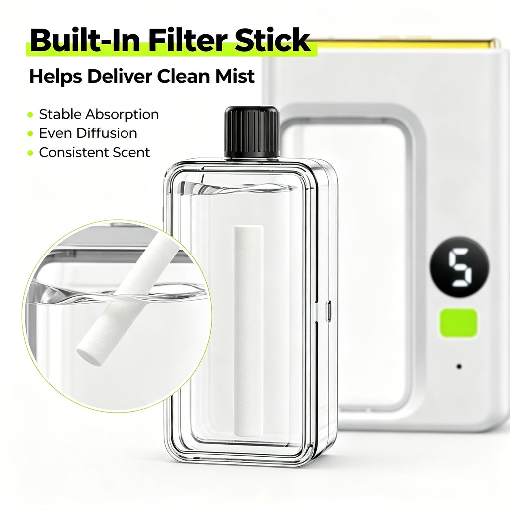 Essential Oil Refill Set 4 Bottles for Humidifier & Aromatherapy Diffuser | Slow-Release Fragrance Technology, Long-Lasting Calm Luxurious Home Atmosphere, Air Freshener Scent Refill