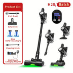 45KPA Cordless Vacuum Cleaner 8-in-1 Lightweight Stick Vacuum Green Light Anti-Tangle Floor Brush for Carpet Pet Hair Tile Hardwood 4 Colors