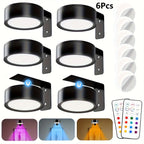 RGB LED Picture Frame Light Battery Operated Magnetic Art Display Lighting with Remote – 13 Color Wireless Painting Light for Wall Art, Gallery, & Party Decor (3-Pack & 6-Pack)
