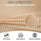 Elastic Stretch Armchair Sofa Cover, Corn Velvet Knit Non-Slip Solid Color Sofa Slipcover Protective Cover for Small Single Armrest Chair Living Room Pet-Friendly