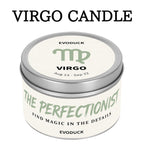 Zodiac Scented Soy Wax Candle with Hidden Pendant & Real Crystal Inside – All 12 Signs, Spiritual Mystery Home Fragrance Gift for Girlfriend, Wife, Women – Valentine's Day & Birthday Present