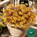 Fall Artificial Flowers 10pcs Mixed Color Autumn Floral Stems Fake Flowers for Vase Thanksgiving Table Centerpiece Home Decor Arrangement