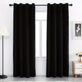 Velvet Curtains 52” Wide – Soft Grommet Thermal Insulated Light Filtering Velvet Window Panels for Bedroom | 2-Panel Set in 14 Colors & 7 Lengths