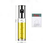 Oil Spray Bottle for Kitchen – 304 Stainless Steel & Glass Pressurized Oil Mister Sprayer, BPA-Free, Large Capacity, for Olive Oil, BBQ, Grilling, Air Fryer, Cooking – Multiple Styles Available