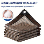 Anti-UV Sunshade Net for Garden, Greenhouse, Pergola & Terrace – Durable Sun Protection Shade Cloth for Plants & Outdoor Spaces | Brown & Black, Multiple Sizes