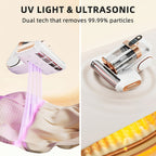 Mattress Vacuum Cleaner Cordless UV-C 21KPa – Deep Cleaning Bed Vacuum with UV Light, Soundwave Tech, Dual Dust Cup 520ml, HEPA Filter, 35-Min Battery, for Mattress Sofa Pillow & Carpet