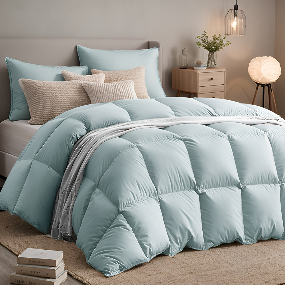 Ultra-Soft Down Feather Comforter – All-Season Duvet Insert | Twin / Queen / King / Oversized King