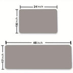 Cat Pattern Flannel Floor Mat Non-Slip Washable Rug for Entryway Kitchen Dining Room – Soft Backing, 4 Sizes