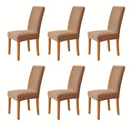 Stretch Dining Chair Seat Covers – Removable & Washable Slipcovers | Set of 6