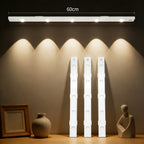 Smart LED Motion Sensor Cabinet Light USB Rechargeable - Dimmable Under Cabinet Light 3 Modes for Bedroom Stairs Kitchen Closet Hallway - 2 & 3 Pack Options, Black & White