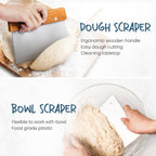 Sourdough Bread Baking Kit with Banneton Proofing Basket Set - Complete Starter Supplies Including Oval & Round Proofing Baskets, Sourdough Starter Jar, Baking Tools & Utensils for Home Bakers