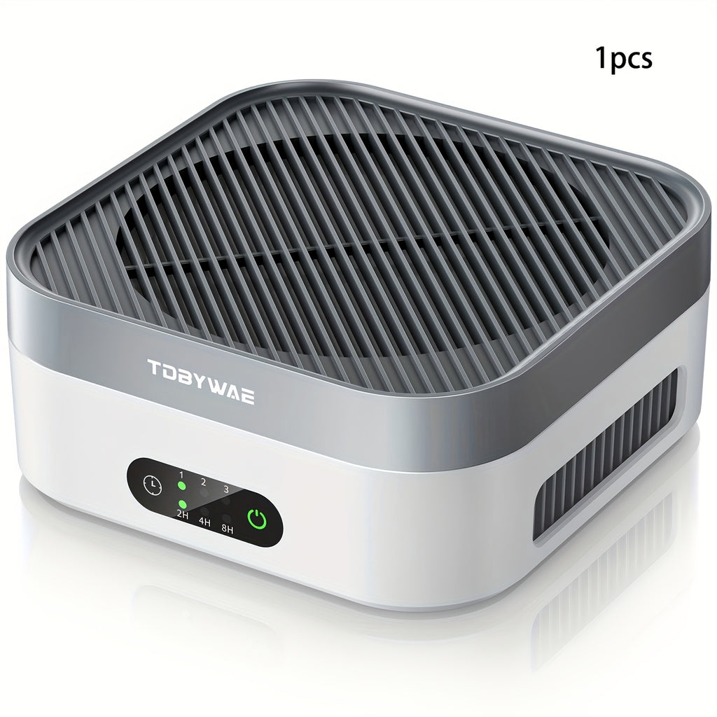 True HEPA Air Purifier 600 sq ft 3-Stage Filtration USB-C Silent 16dB Sleep Mode for Home Bedroom Pets Dust Pollen Smoke Desk Car Travel