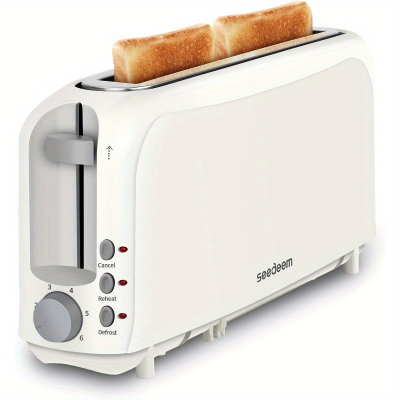 Ultra-Slim 2-Slice Toaster 750W, Wide Slot for Bread Bagels & Waffles, 6 Browning Levels, Cancel Reheat & Defrost, Auto Pop-Up, Removable Crumb Tray – 5 Colors